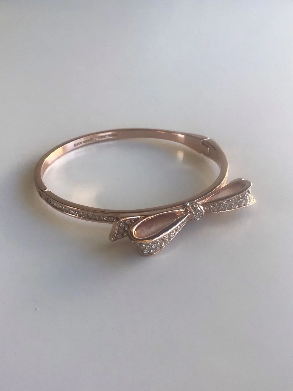 Kate Spade crystal rhinestones jewel bow bracelet
